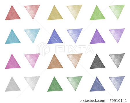 Symbol stamp triangle color set 79910141