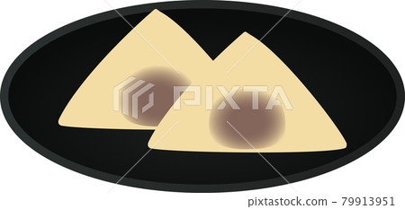 Raw Yatsuhashi with red bean paste 79913951