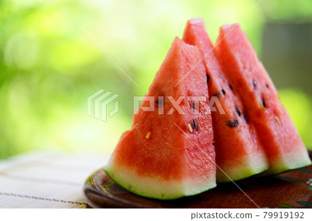 Cut watermelon on the porch 17 Cut watermelon on the porch 17 79919192