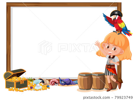 Blank banner template with many kids on summer vacation at the beach isolated Blank banner template with many kids on summer vacation at the beach isolated 79923749