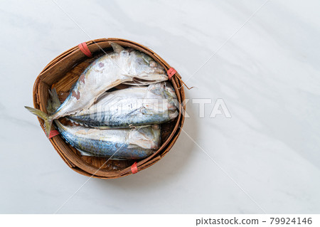 steamed mackerel fish 79924146