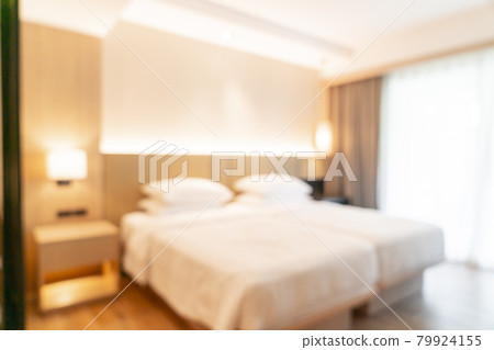 abstract blur hotel resort bedroom for background 79924155