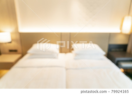 abstract blur hotel resort bedroom for background 79924165