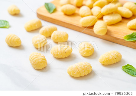 Traditional Italian gnocchi pasta - uncooked 79925365