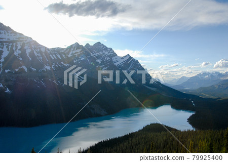 Spring Canadian Rockies Banff National Park at dusk Peyto Lake (Canada) 79925400