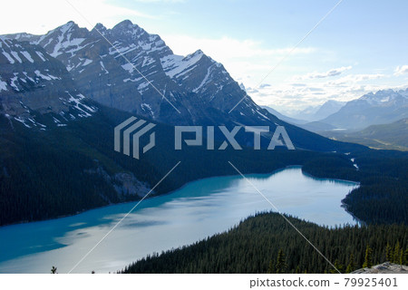 Spring Canadian Rockies Banff National Park at dusk Peyto Lake (Canada) Spring Canadian Rockies Banff National Park at dusk Peyto Lake (Canada) 79925401
