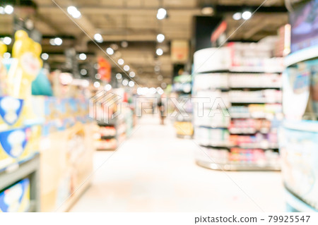 abstract blur supermarket for background 79925547