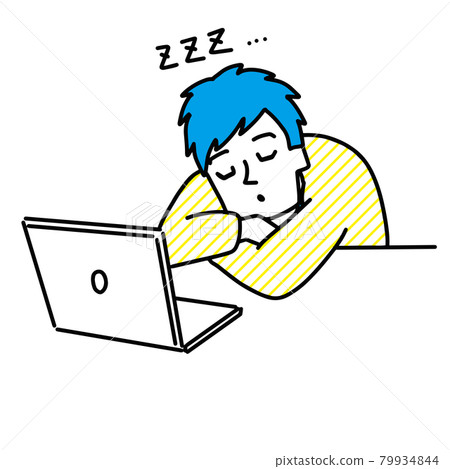 A man taking a nap A man taking a nap 79934844