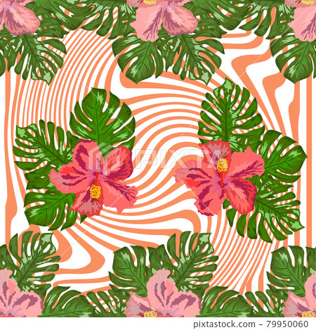 Modern tropical flower pattern, great design for any purposes Modern tropical flower pattern, great design for any purposes 79950060