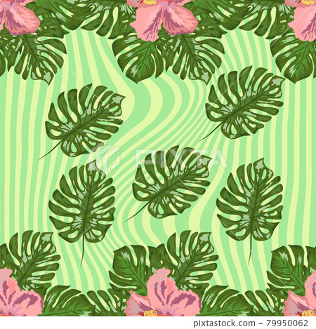 Modern tropical flower pattern, great design for any purposes 79950062