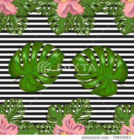 Modern tropical flower pattern, great design for any purposes Modern tropical flower pattern, great design for any purposes 79950063
