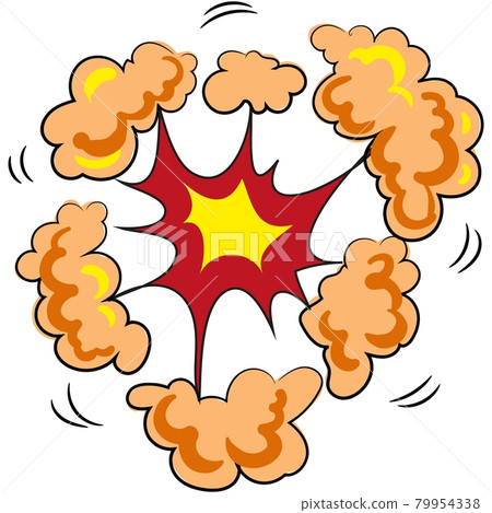 Bomb explosion with smoke and fire cloud vector Bomb explosion with smoke and fire cloud vector 79954338
