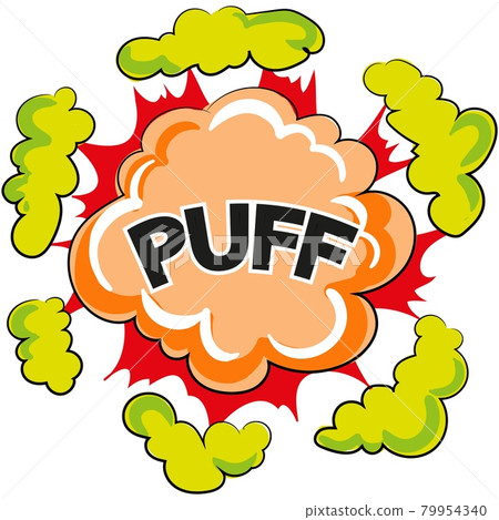 Puff speech bubble comic book cartoon vector Puff speech bubble comic book cartoon vector 79954340