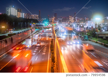 《Tokyo》 Traffic image ・ Oi Wharf on the Metropolitan Expressway Bayshore Line 《Tokyo》 Traffic image ・ Oi Wharf on the Metropolitan Expressway Bayshore Line 79954596