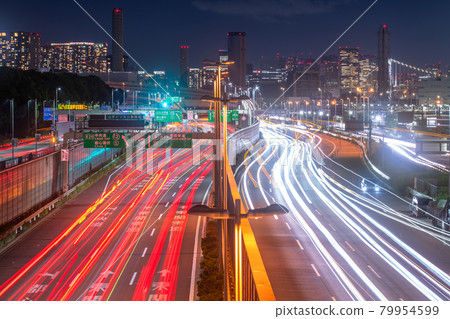 《Tokyo》 Traffic image ・ Oi Wharf on the Metropolitan Expressway Bayshore Line 《Tokyo》 Traffic image ・ Oi Wharf on the Metropolitan Expressway Bayshore Line 79954599