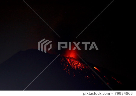 Eruption of Sakurajima blown out by magma Eruption of Sakurajima blown out by magma 79954863