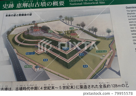 是描繪京都府長岡京市井源山古墳的標誌。 是描繪京都府長岡京市井源山古墳的標誌。 79955578