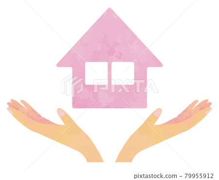 Hands and House 01_01(粉紅色的房子/伸出雙手漂浮的房子) Hands and House 01_01(粉紅色的房子/伸出雙手漂浮的房子) 79955912