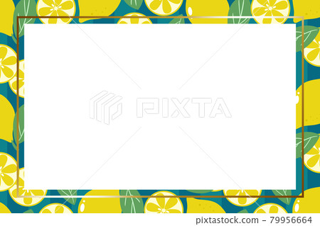 Lemon frame rectangular gold 79956664