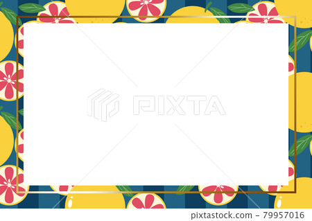 Grapefruit frame 2 rectangular gold 79957016