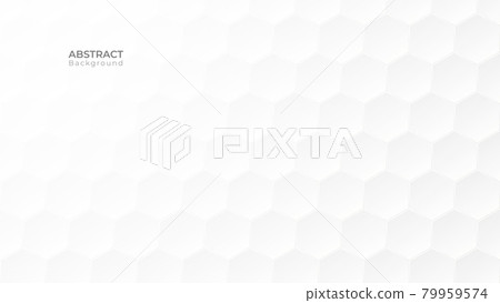 Abstract modern hexagon background. White and grey honey pattern geometric texture. Vector art illustration Abstract modern hexagon background. White and grey honey pattern geometric texture. Vector art illustration 79959574