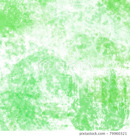 Green watercolor paint-like texture background material 79960321