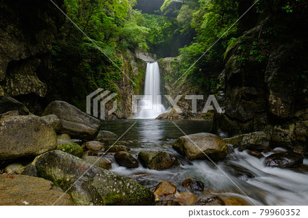 鳴澤瀑布 Shinshiro City Fresh Green Waterfall 風景 79960352