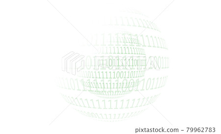 Innumerable rows of numbers 0 and 1 in a double-structured sphere Innumerable rows of numbers 0 and 1 in a double-structured sphere 79962783