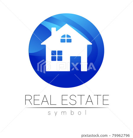 Real Estate Logo Vector Design House Logo Brand Identity . Company Sign Btanding Elements with House and Building 79962796