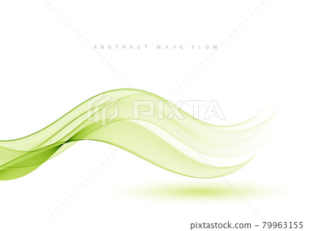 Abstract green wave vector background Green wave flow Abstract green wave vector background Green wave flow 79963155
