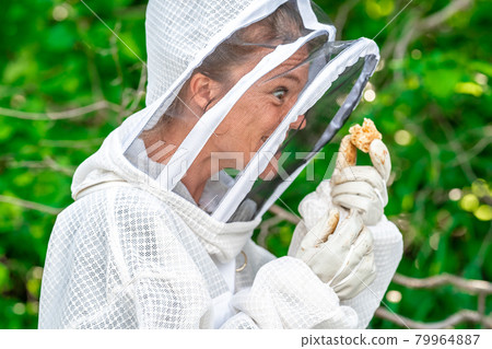 beeswax in the hands of the beekeeper beeswax in the hands of the beekeeper 79964887