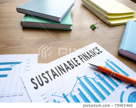 Sustainable finance words and business graphs for company strategy. Sustainable finance words and business graphs for company strategy. 79965466