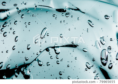 Liquid cream gel, green blue cosmetic texture with bubbles Liquid cream gel, green blue cosmetic texture with bubbles 79965655