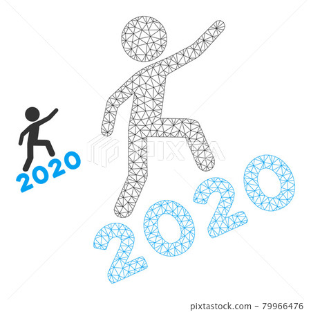 Man Climbing 2020 Vector Mesh Network Model 79966476
