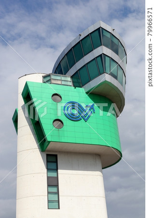 Orio al Serio Airport control tower in Bergamo, Italy 79966571