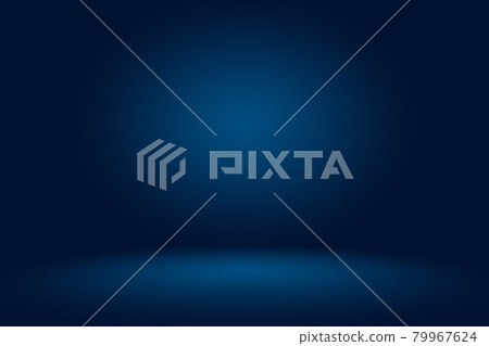 Gradient Blue abstract background. Smooth Dark blue with Black vignette Studio. 79967624