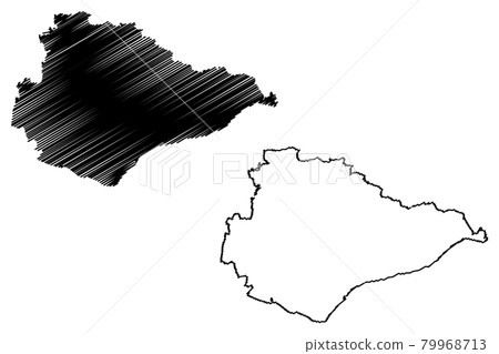 East Sussex map vector.... East Sussex map vector.... 79968713
