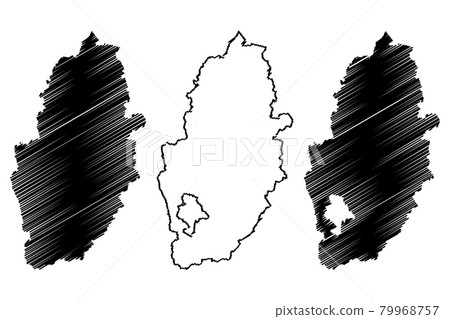 Nottinghamshire map vector.... Nottinghamshire map vector.... 79968757