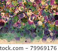 Multicolored bubbles and blurry abstract background in purple pastel colors. 79969176
