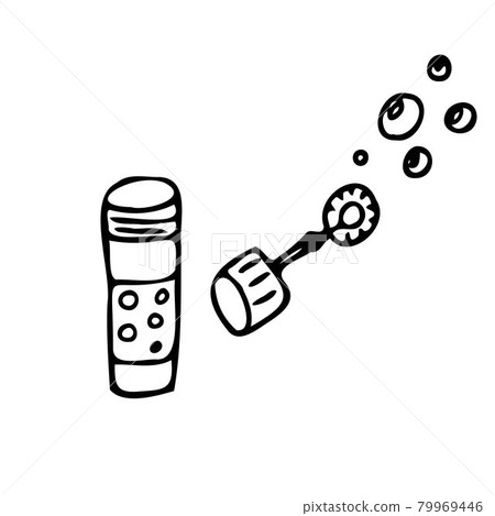Soap bubbles icon. Vector illustration Soap bubbles icon. Vector illustration 79969446