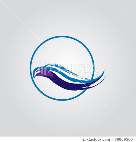Abstract smooth color wave vector. Curve flow motion illustration. Vector blue wave line Abstract,eps 10 79969500