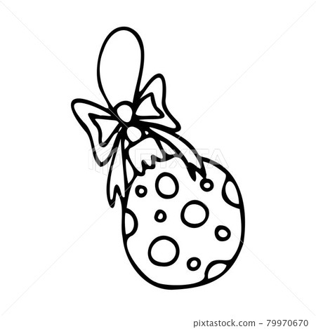 Vector illustration of a Christmas ball on a Christmas tree Vector illustration of a Christmas ball on a Christmas tree 79970670