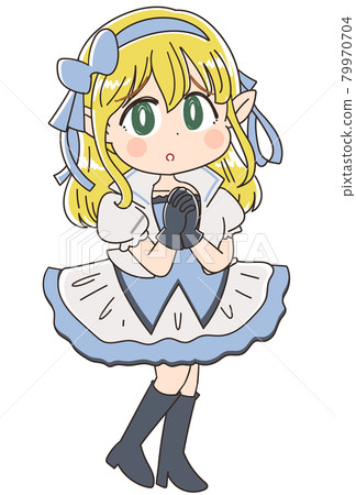 幻想動漫人物女主角的插圖 79970704