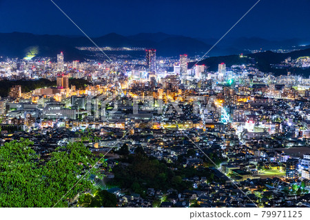Night view: Night view of Hiroshima city from Ogonzan 79971125