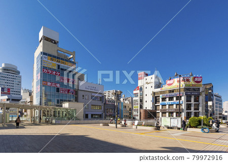 晴天松戶站西口站前的風景 晴天松戶站西口站前的風景 79972916