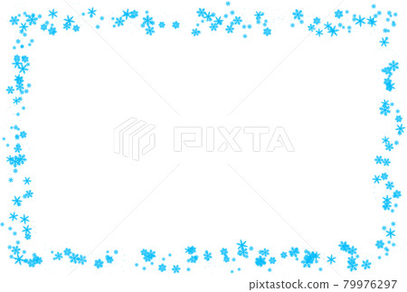 雪花框4-淺藍-帶白邊(明信片比例)(賀卡) 雪花框4-淺藍-帶白邊(明信片比例)(賀卡) 79976297