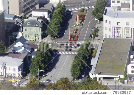A tram that goes to Kisaka from Mt. Hakodate 79980987