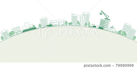 矢量圖的城市景觀 矢量圖的城市景觀 79980999