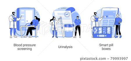 Health check up abstract concept vector illustrations. Health check up abstract concept vector illustrations. 79993997