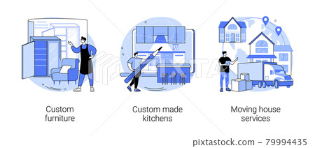 Interior design abstract concept vector... - Stock Illustration ...